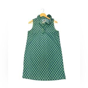 MUD PIE Green and Blue Patterned Sleeveless Dress size medium